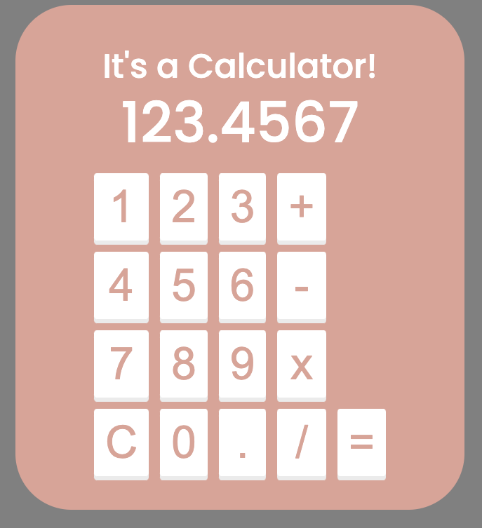 Simple Calculator application preview
