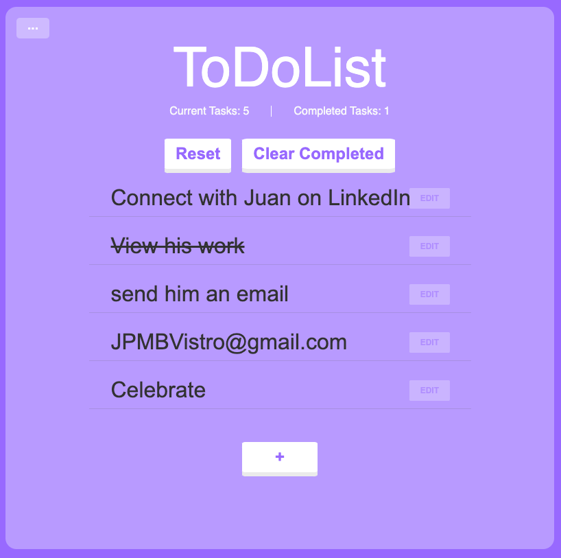 To Do List Application Preview
